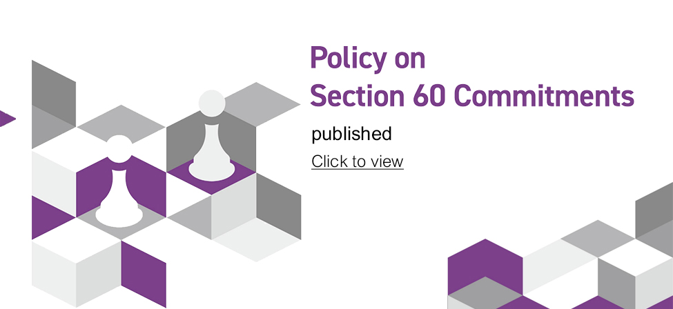 Policy on Section 60 Commitments